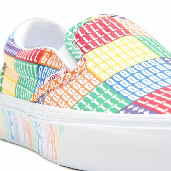 VANS Pride Classic Low Womens Slip-on Shoes Multicolor VN0A33TB3WJ1 NEW Multi Sz - Picture 6 of 7